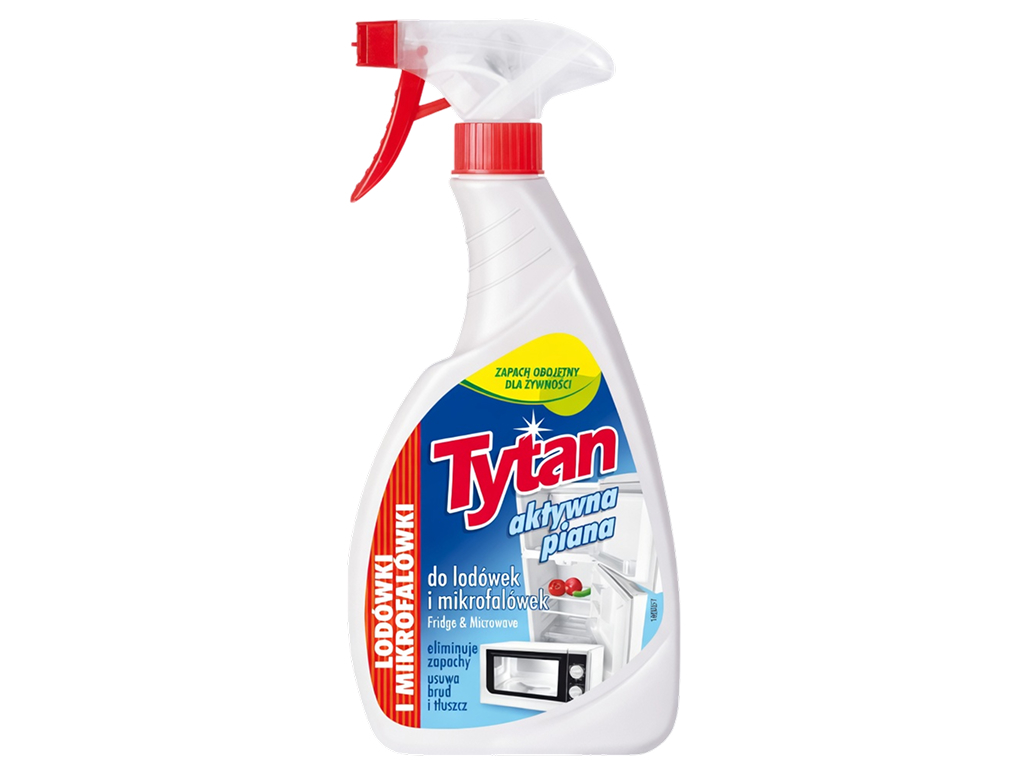 Средство для очистки холодильников и микроволновых печей Tytan Active пена спрей, 500 мл