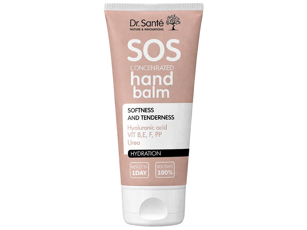 Бальзам для рук Dr.Sante SOS Concentrated, питание и восстановление, с мочевиной, 75мл