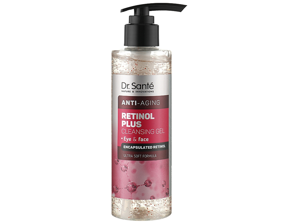 Гель для умывания Dr.Sante Retinol Plus Cleansing Gel, с ретинолом и витамином E, 200мл