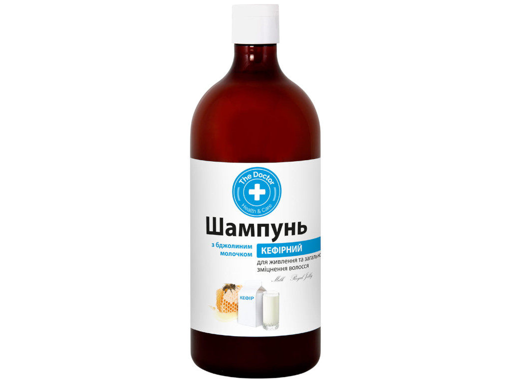 Шампунь для волосся The Doctor Кефірний, з кефіром та бджолиним молочком, 1л