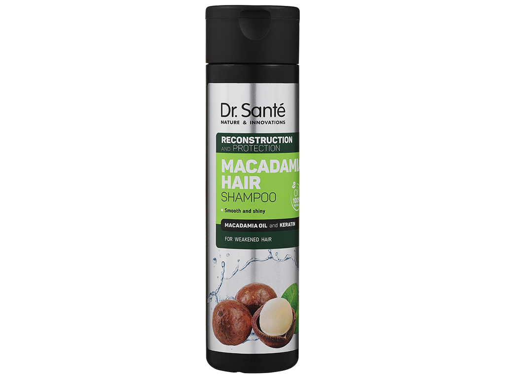 Шампунь для волос Dr. Sante Macadamia Hair, с маслом макадамии и кератином, 250мл