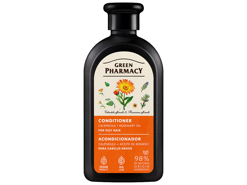 Бальзам-кондиціонер для волосся Green Pharmacy, з календулою та розмарином, 300мл