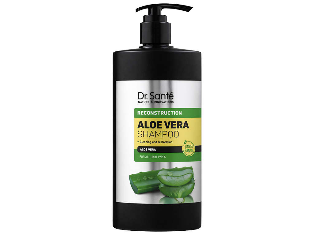 Шампунь для волос Dr. Sante Aloe Vera Реконструкция, с алоэ вера и кератином, 1л
