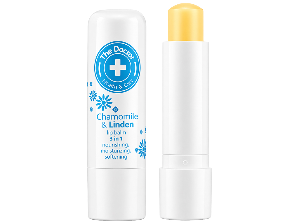 Помада гигиеническая The Doctor, с экстрактами ромашки и липы, витамины A и E, 3,6г