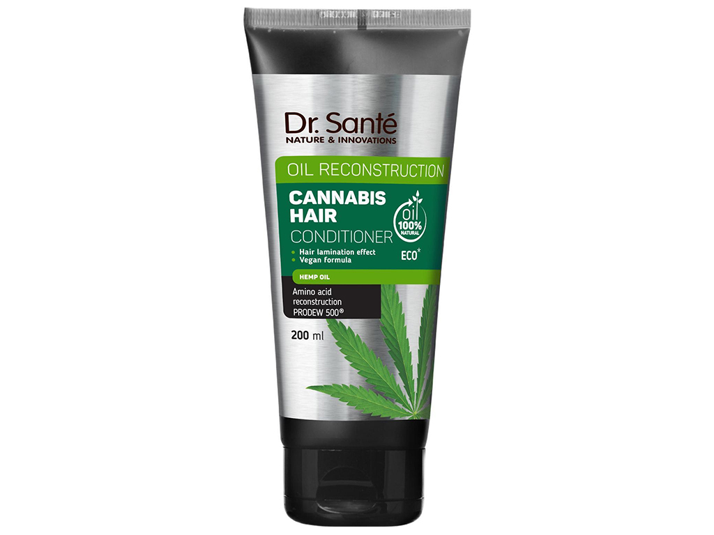 Бальзам-ополіскувач для волосся Dr. Sante Cannabis Hair, з олією амли та конопель, 200мл