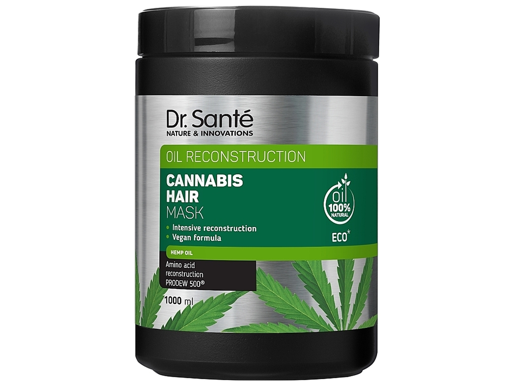 Маска для волос Dr.Sante Cannabis Hair Oil, с конопляным маслом, маслом амлы и соком алоэ, 1л