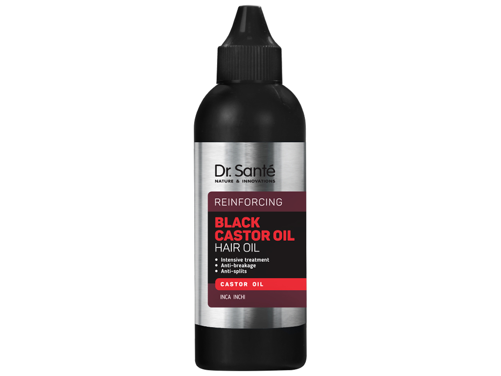 Касторовое масло Dr.Sante Black Castor Oil, для укрепления волос и против ломкости, 100мл