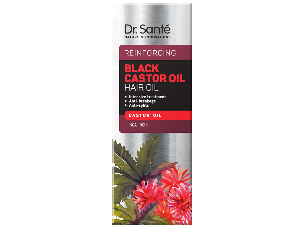 Касторовое масло Dr.Sante Black Castor Oil, для укрепления волос и против ломкости, 100мл