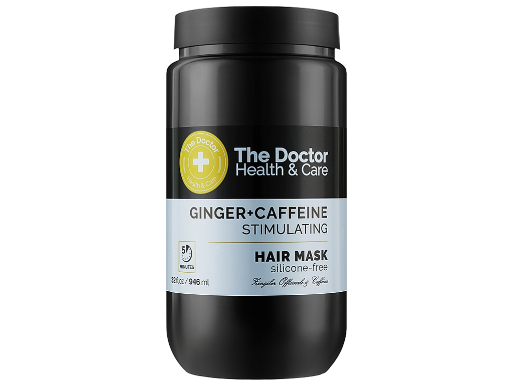 Маска для волос The Doctor Health&Care Стимулирующая, с имбирем, кофеином и кокосовым маслом, 946мл