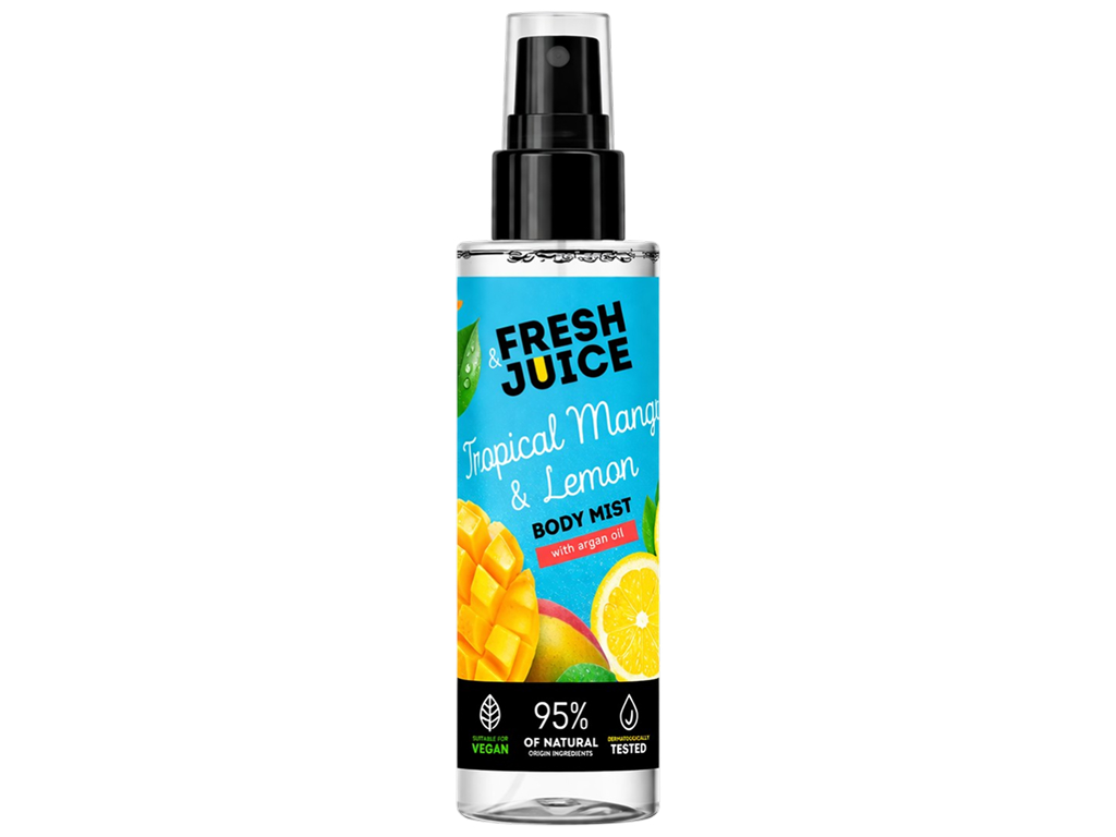 Спрей-мист для тела Fresh Juice Tropical Mango & Lemon, 150 мл