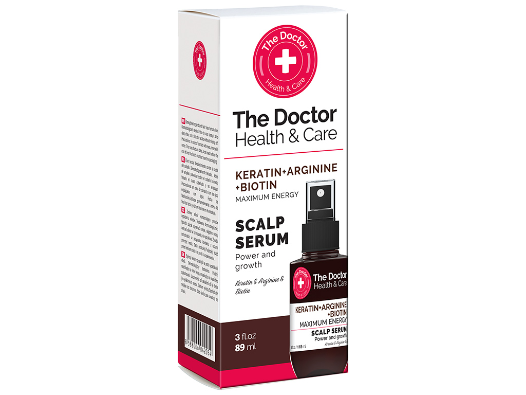 Сироватка для волосся The Doctor Health&Care Keratin + Arginine + Biotin Максимум енергії, 89мл