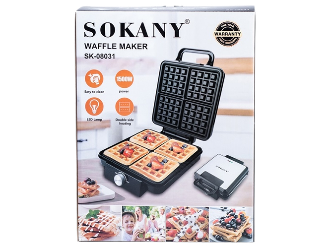 Вафельница Sokany, 1500W