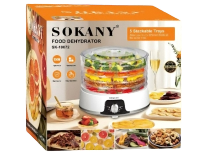Сушилка для овощей и фруктов Sokany, 350Вт