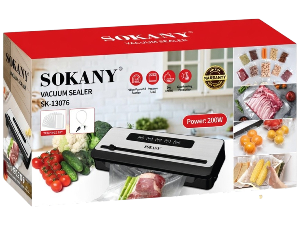 Вакууматор Sokany, 100Вт, запаювання до 32 см