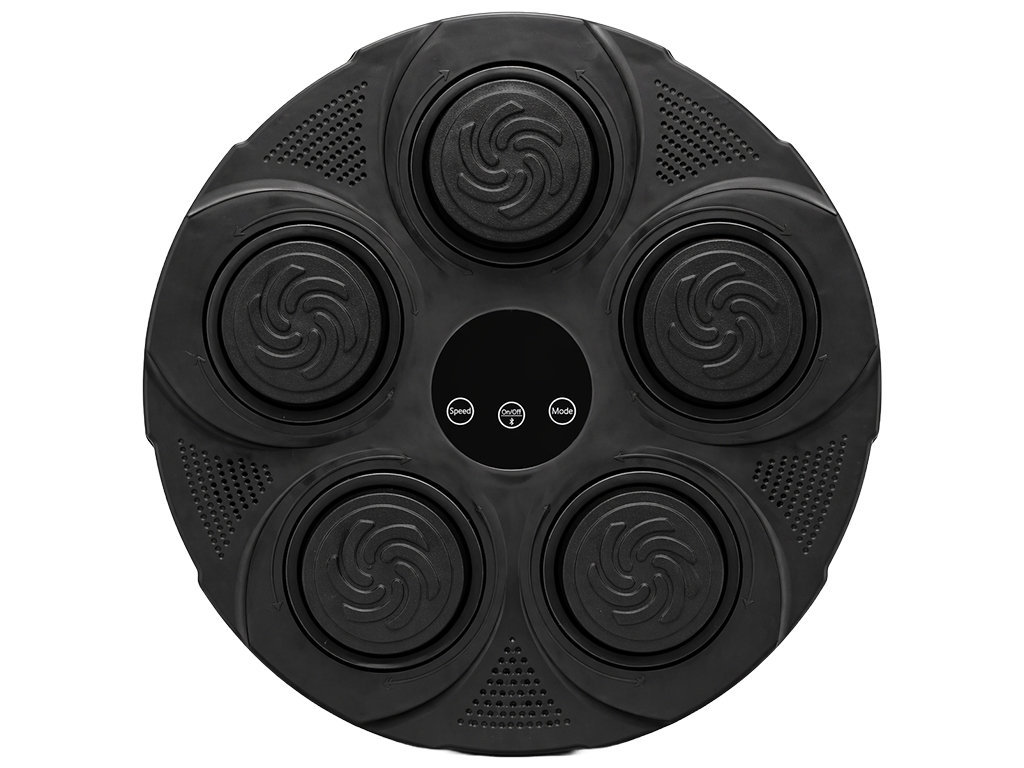 Тренажер боксерський музичний, настінний, ABS пластик, LED підсвічування, Bluetooth, 40см, чорний