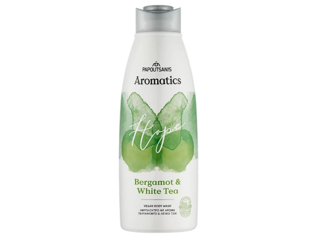 Гель для душу Aromatics vegan hope, бергамот та білий чай, з пребіотиками, 600 мл