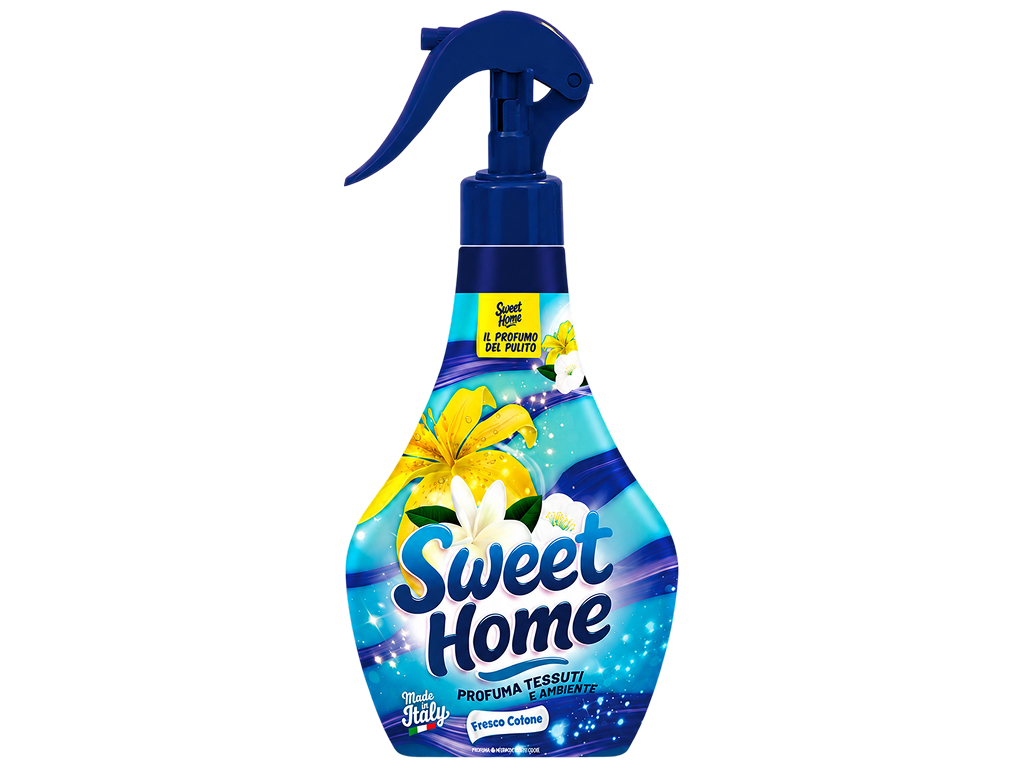 Освежитель воздуха и текстиля Sweet Home Fresh Cotton Свежий хлопок, 250 мл