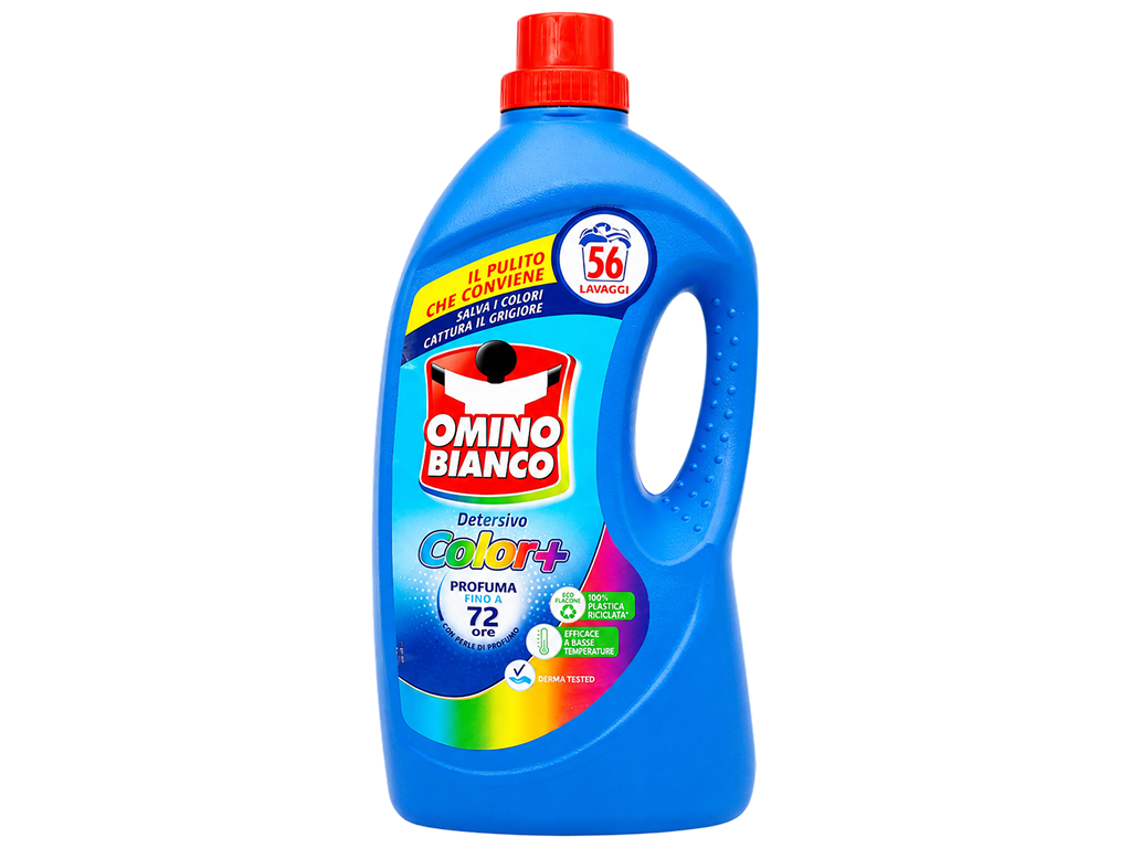 Гель для прання кольорових речей Omino Bianco Color+ концентрований, 56 прань,  2,24 л