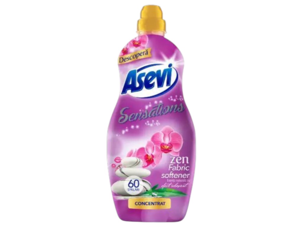 Кондиціонер для білизни Asevi zen sensations, концентрат, 60 прань, аромат свіжості, 1440 мл