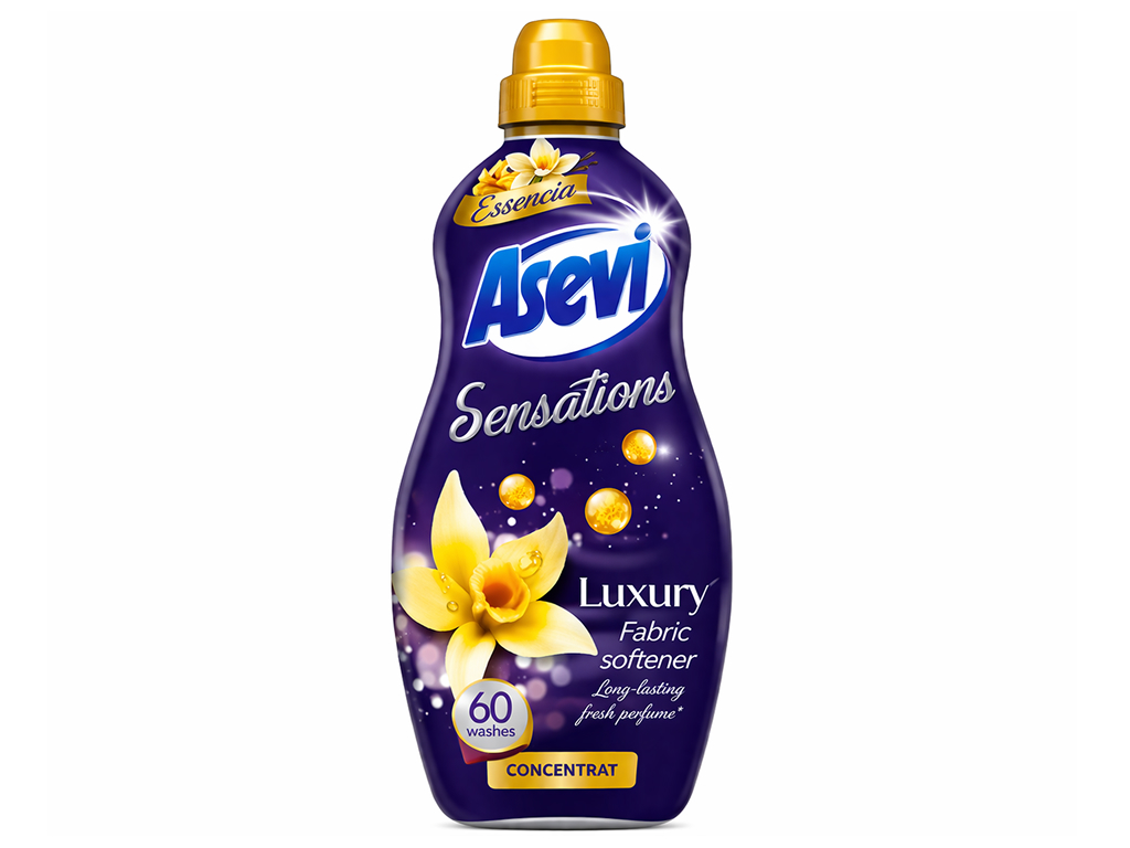 Кондиціонер для білизни Asevi luxury sensations, концентрат, 60 прань, аромат свіжості, 1440 мл