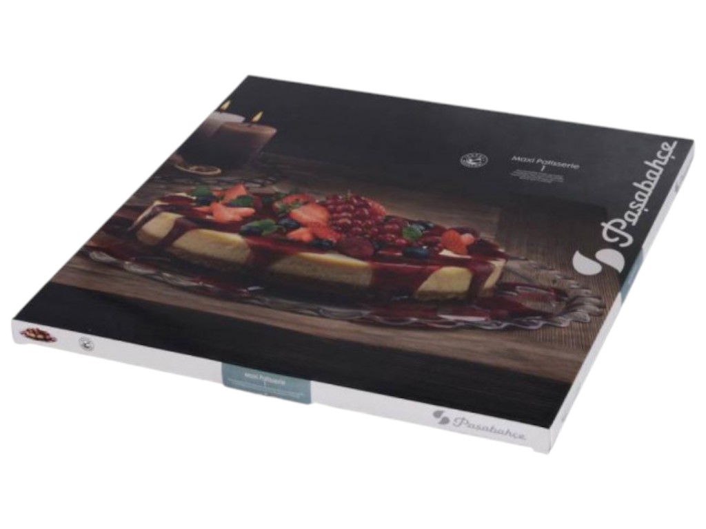 Блюдо-тортовница Pasabahce Patisserie, стекло, 37 см, цвет прозрачный