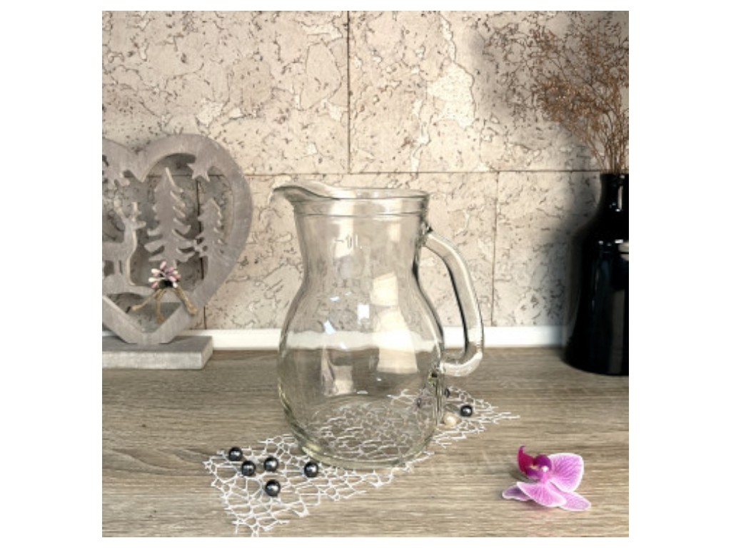 Глек UniGlass Bistrot Pitcher, колір прозорий, 1 л.