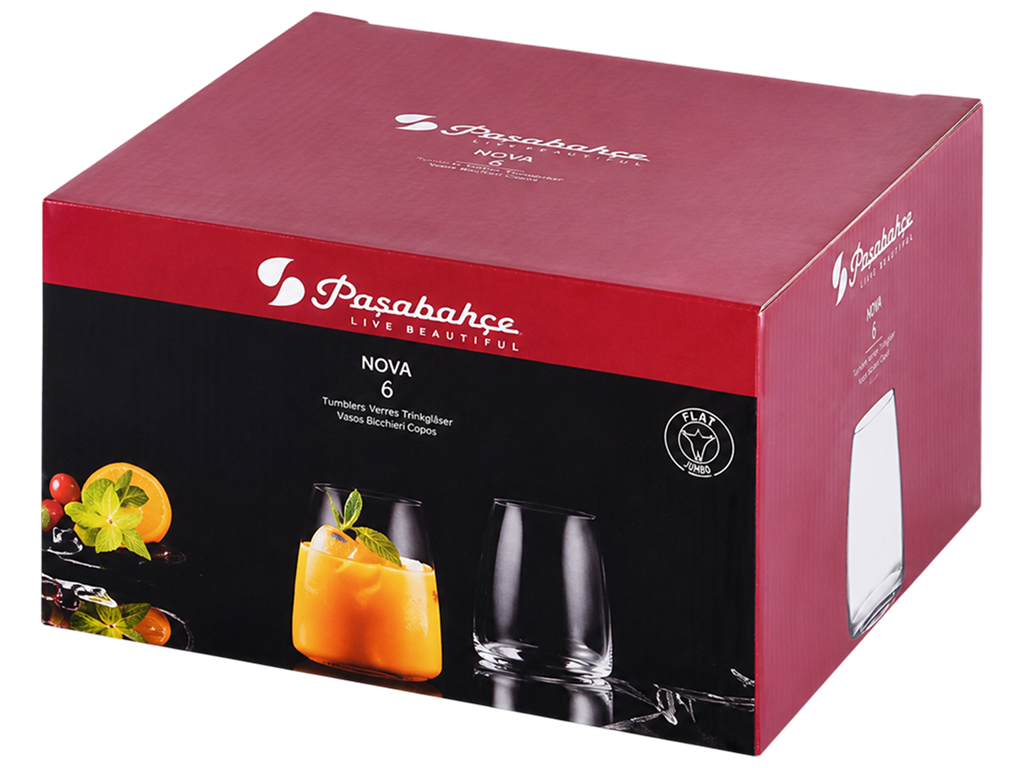Набір склянок Pasabahce Pinot, міцне скло, 495мл, 4шт, (ціна за набір)