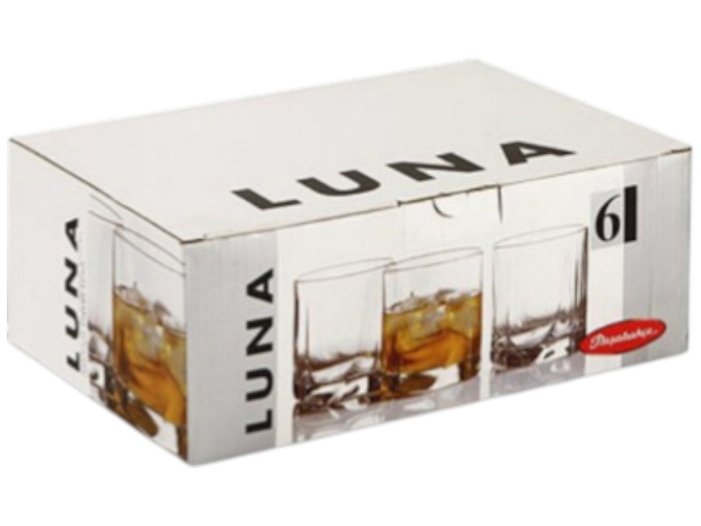 Склянка Pasabahce Luna, скло, 368мл, колір прозорий (ціна за набір 6шт)