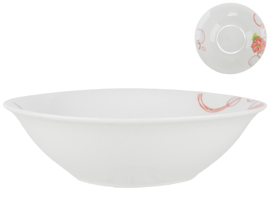Салатник Helios Пион корал 7" D18см (4687)