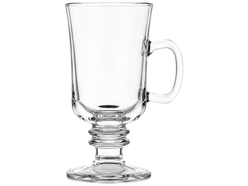 Кухоль для лате UniGlass, скляний, прозорий, з ручкою, 250 мл