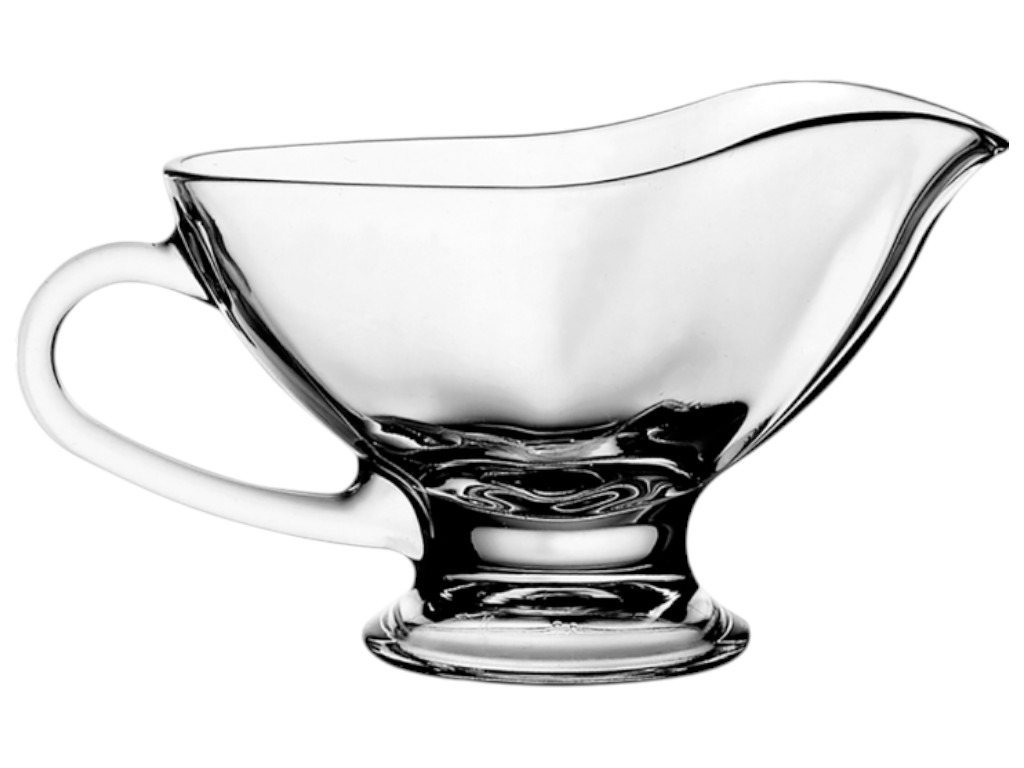 Соусник Pasabahce basic, овальна форма, колір прозорий, 170 мл, 12.5х8.3 см