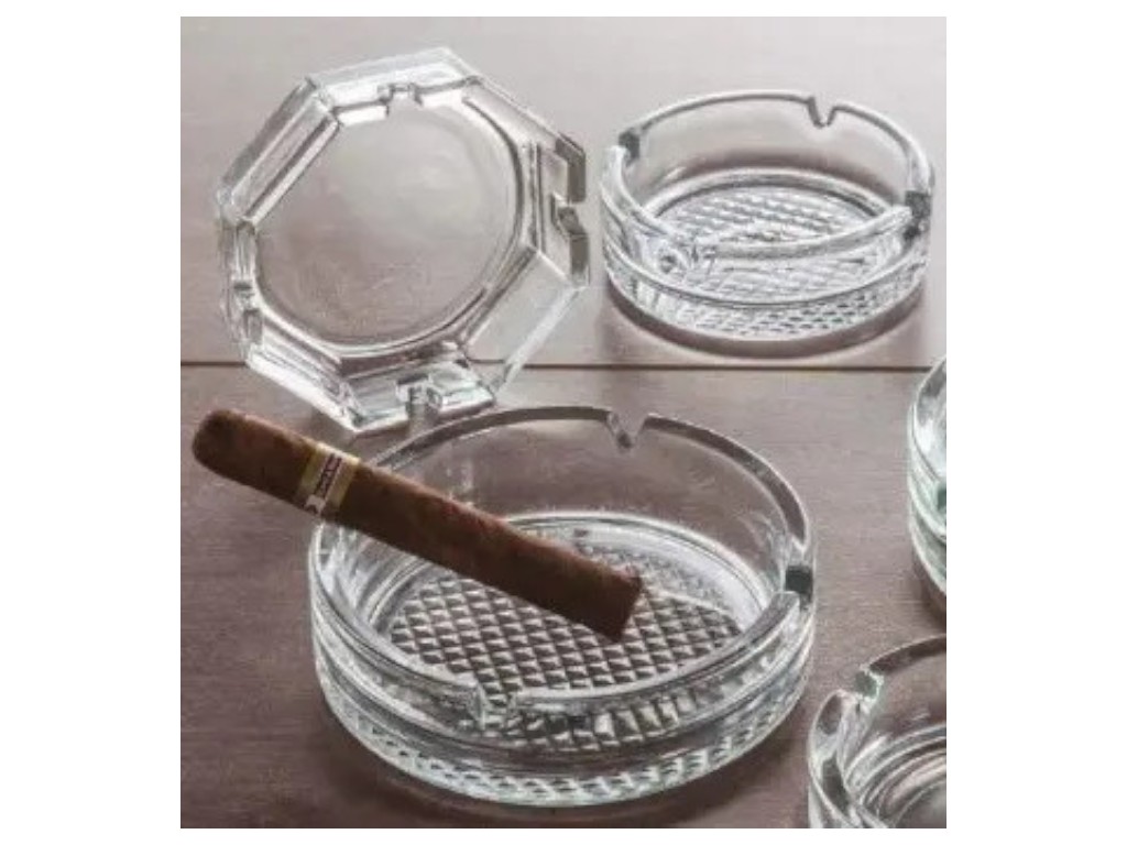 Попільничка UniGlass Octogon, колір прозорий, 108 мм.