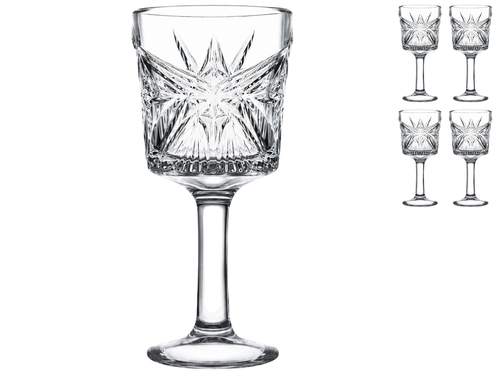 Набір чарок на ніжці Pasabahce Cielo Crystallin, скло, 50мл, 4шт, (ціна за набір)