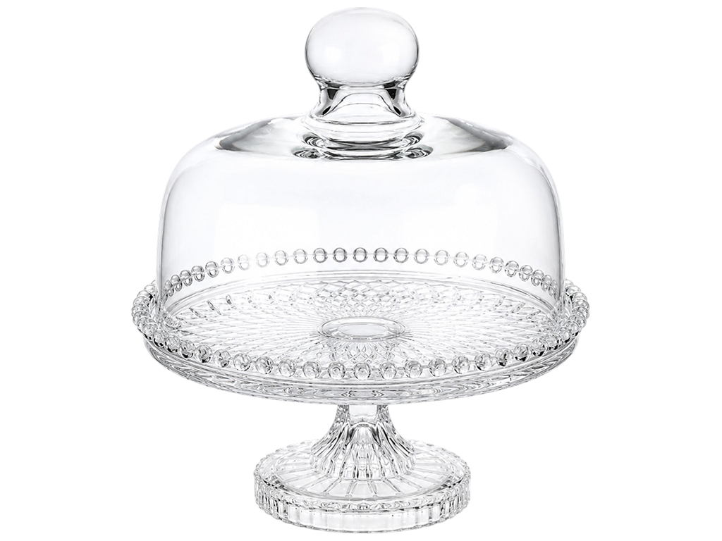 Підставка для торта та солодощів з кришкою Helios Sweet Top, скло, 20,3см
