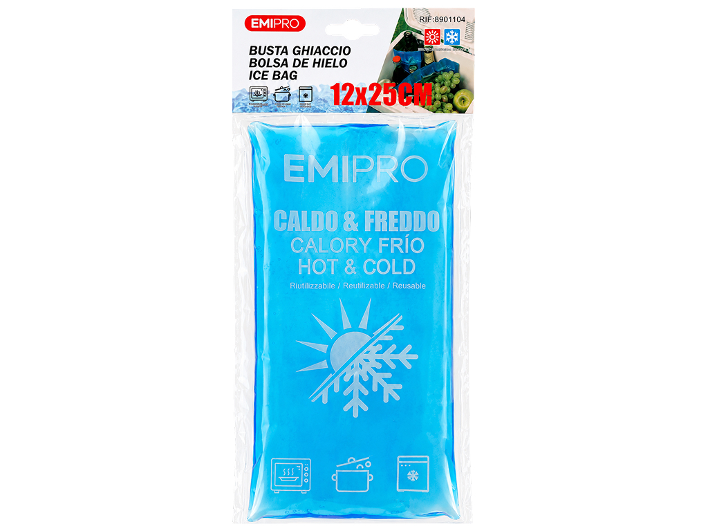 Аккумулятор холода Emipro, 12×25 см, синий