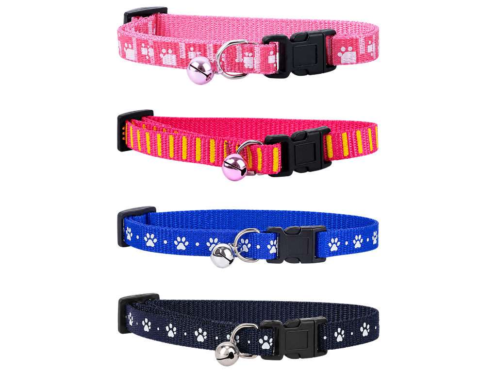 Нашийник для кішок Nobleza, нейлон, XS, 20-30см, 4 кольори, (ціна за 1шт)