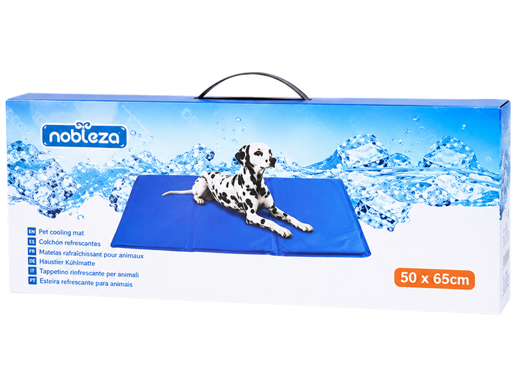 Килимок для кішок і собак Nobleza, 65×50см, розмір M, синій