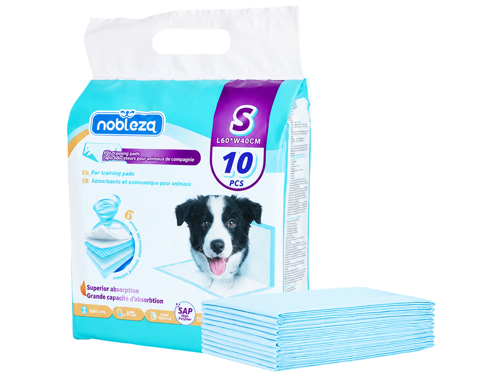 Гігієнічні пелюшки Nobleza для собак розмір S, 40×60 см, 10 шт.