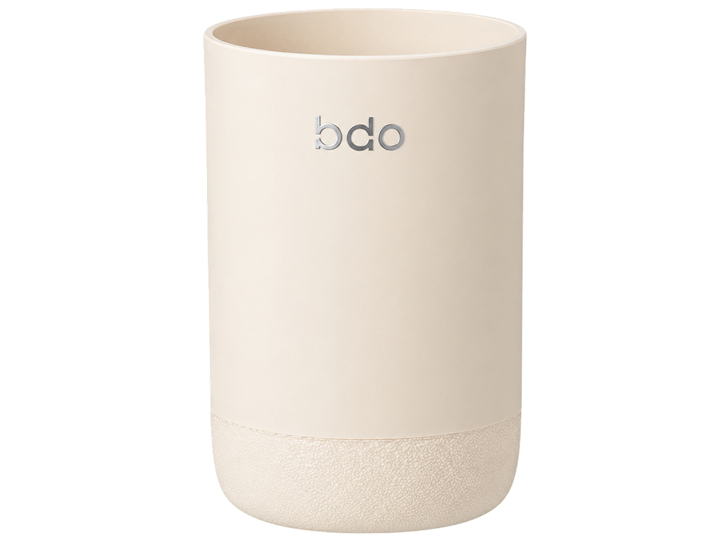 Стакан для зубных щеток BDO, полипропилен, 7,2×10 см, бежевый