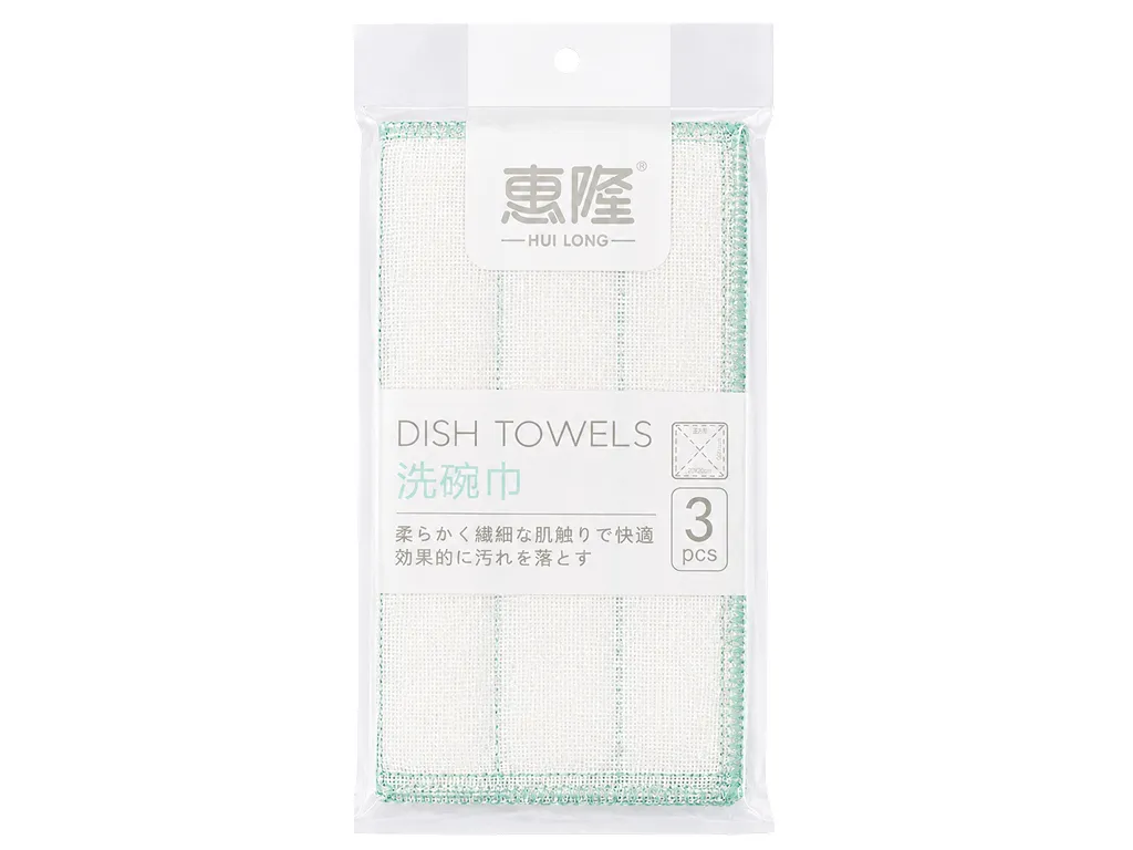 Кухонные тряпки Hui Long, 30×30 см, 3 шт, 5 слоев