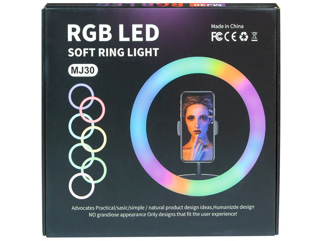 Лампа RGB MJ30 30см, Чорний