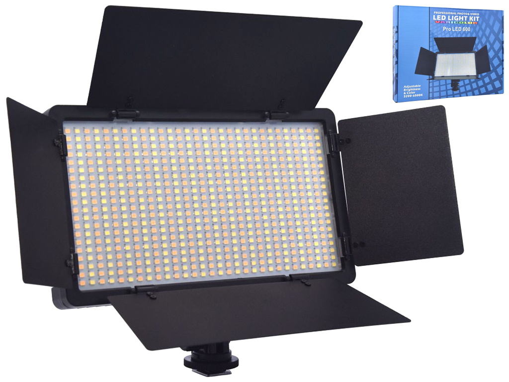 Лампа LED Camera Light 29cm (E-600), Цвет Черный