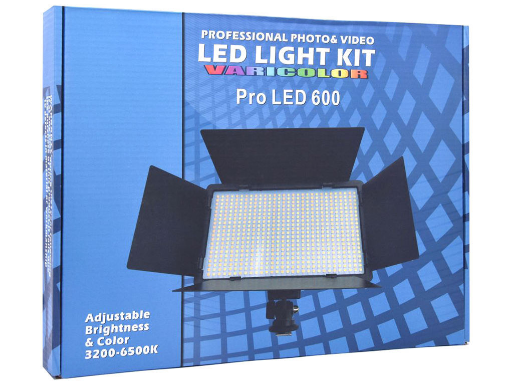 Лампа LED Camera Light 29cm (E-600), Цвет Черный