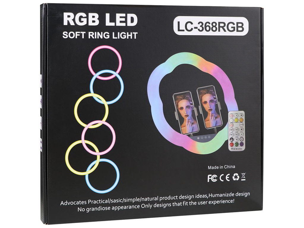 Лампа RGB LC-368(Flower Type) 36 см Колір Чорний
