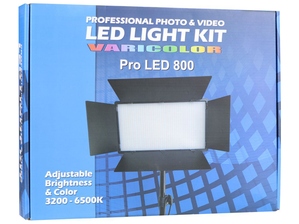 Лампа LED Camera Light 33см (E-800) Battery, 2 батареї в комплекті, Колір Чорний