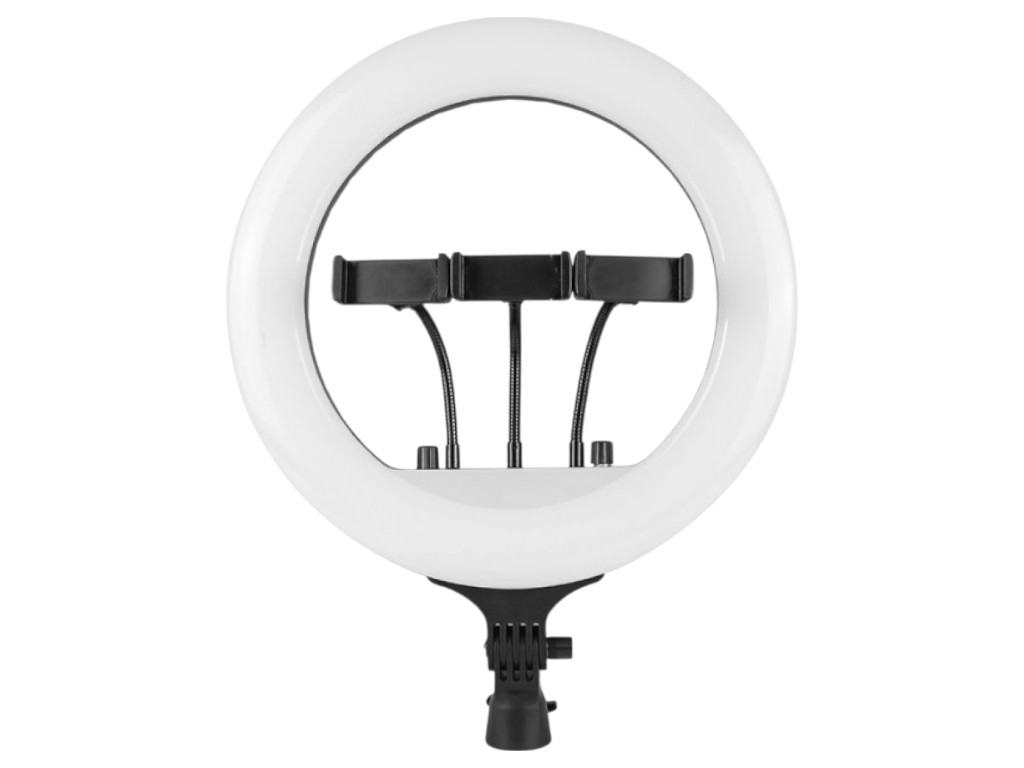 Лампа кольцевая Fill Light RL-14, с креплением для телефона, 3200 - 5500К, 36см, цвет черный