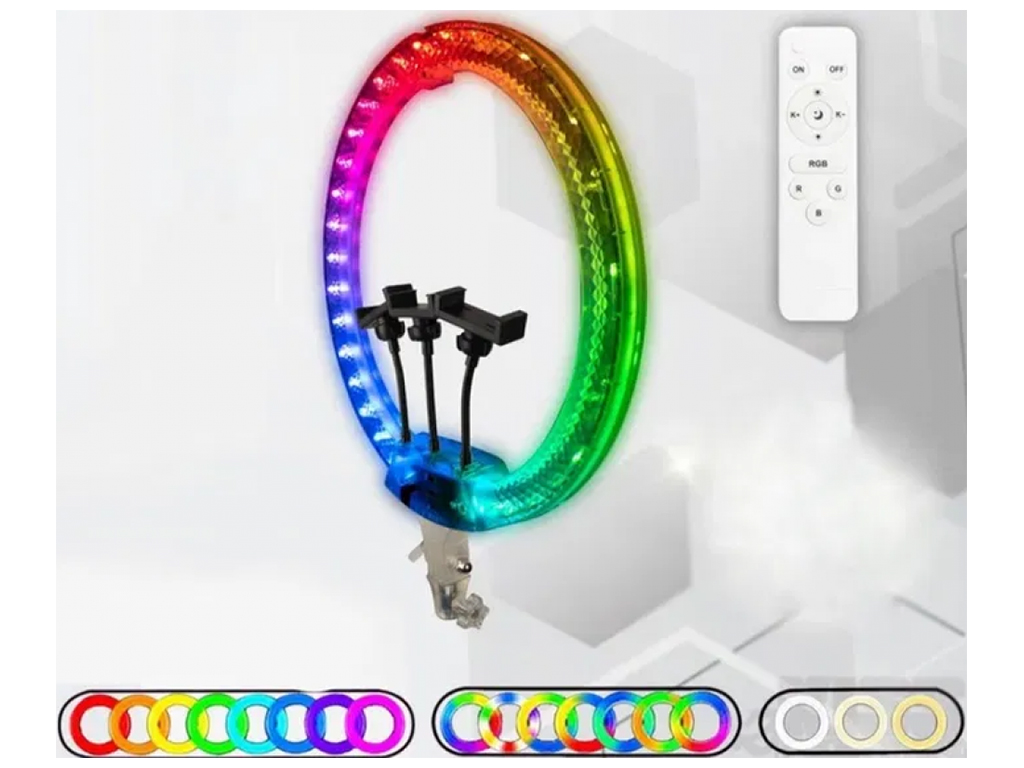Лампа RGB Crystal 3D-56 56cm Remote, Цвет Прозрачный