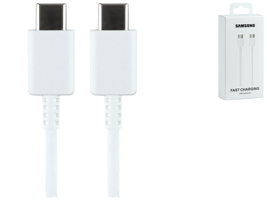 Кабель USB Samsung Type-C to Type-C 60W 1:1 Колір Бiлий