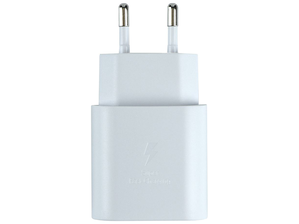 Сетевое Зарядное Устройство Samsung 1USB-C PD/QC 25W+Type-C to Type-C 1:1 Цвет Белый