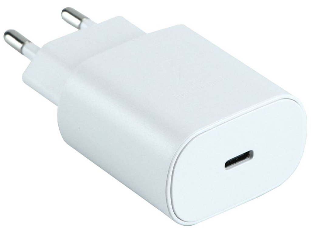 Сетевое Зарядное Устройство Samsung 1USB-C PD/QC 25W+Type-C to Type-C 1:1 Цвет Белый
